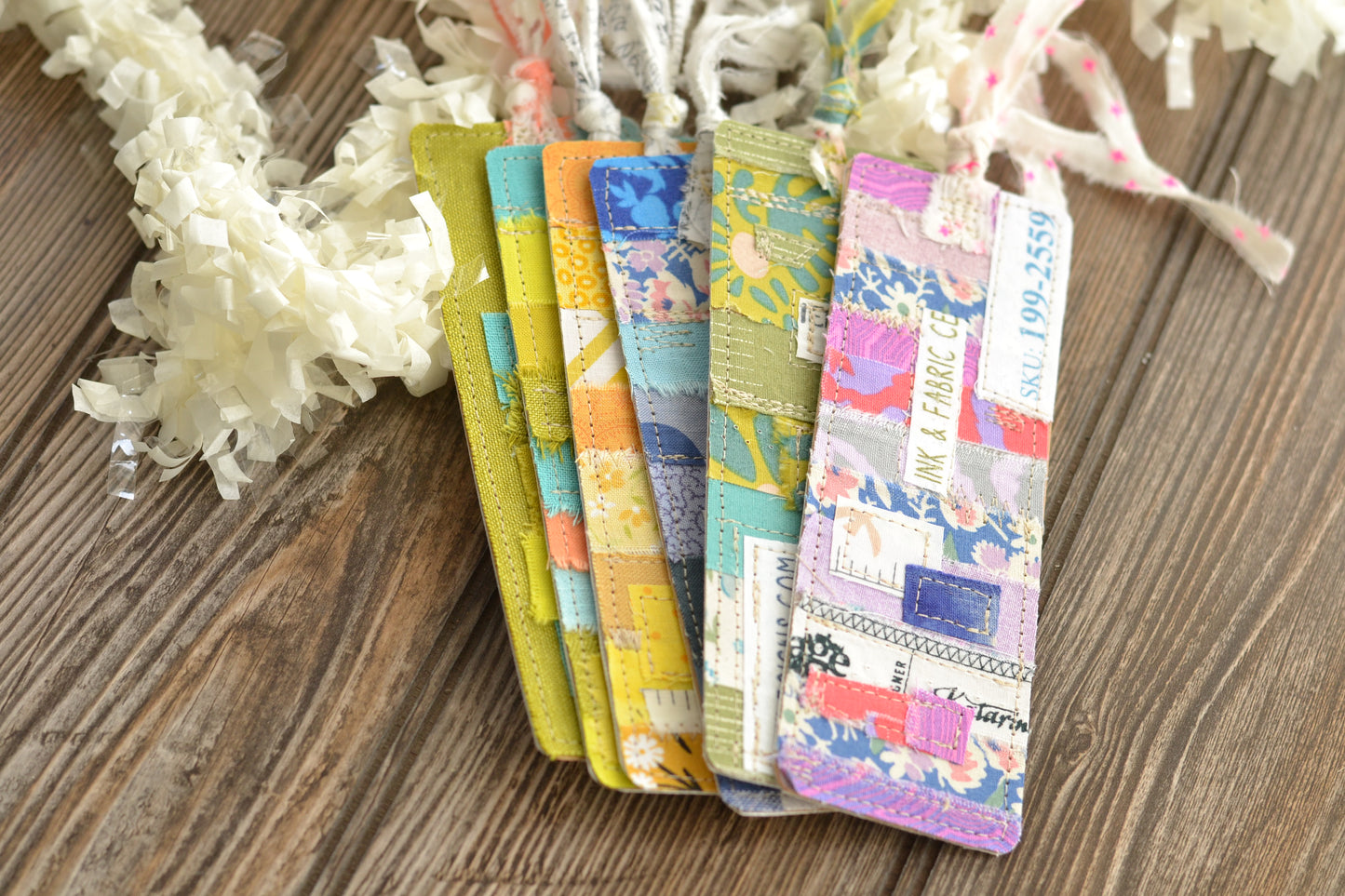 BLUE Scrappy Bookmark