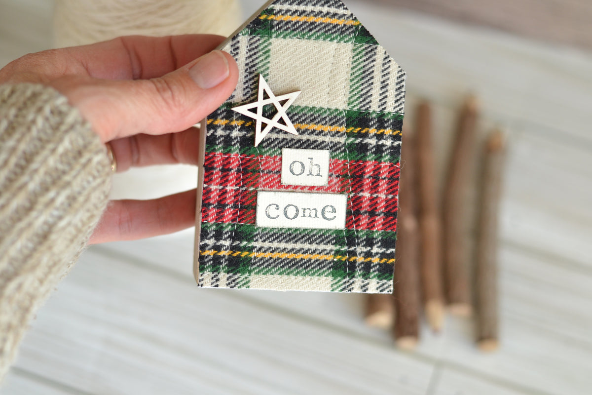 Flannel Wood House Sign