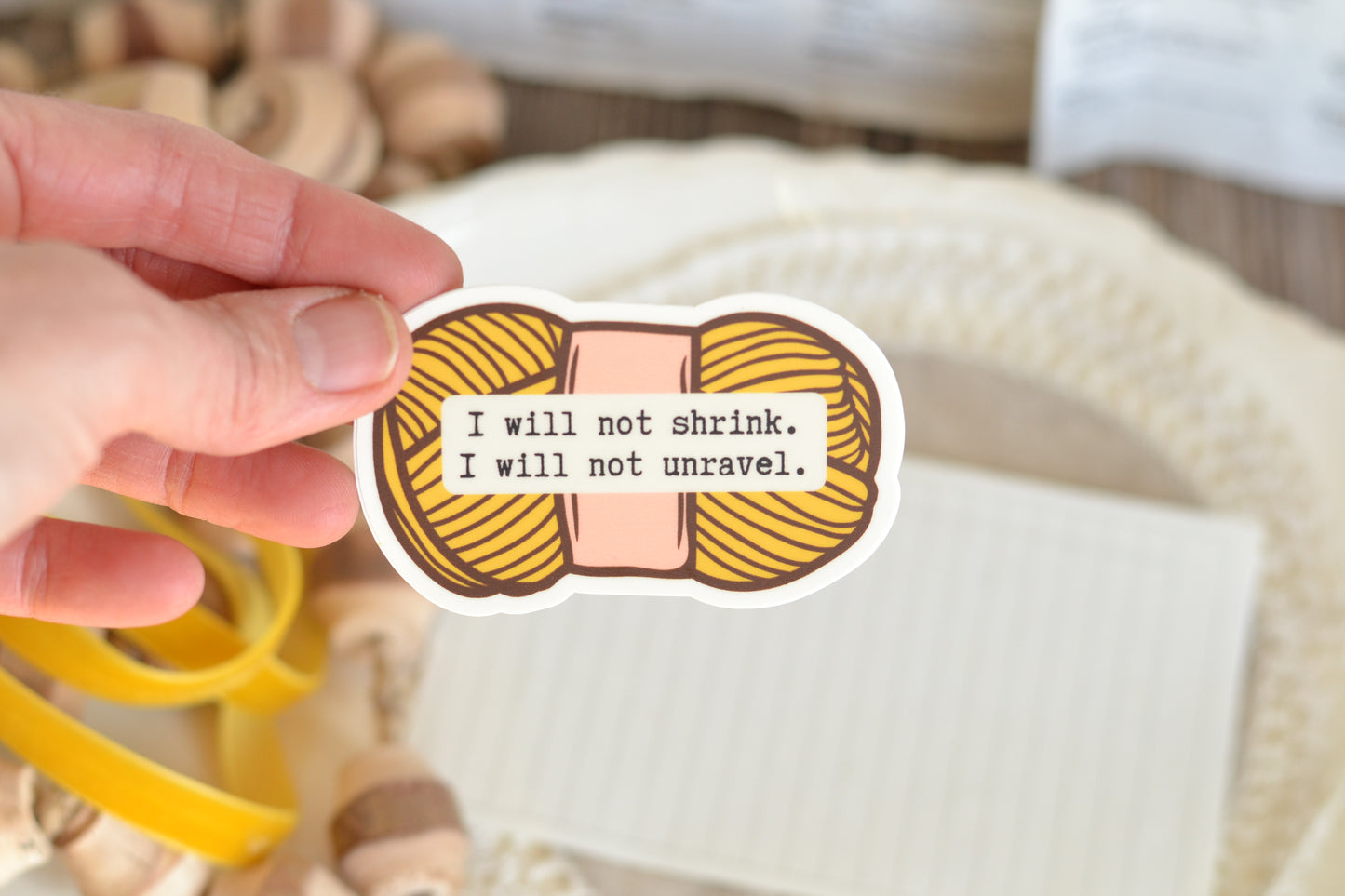 Gold Yarn - I will not shrink