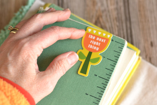 Next Right Thing Flower Sticker