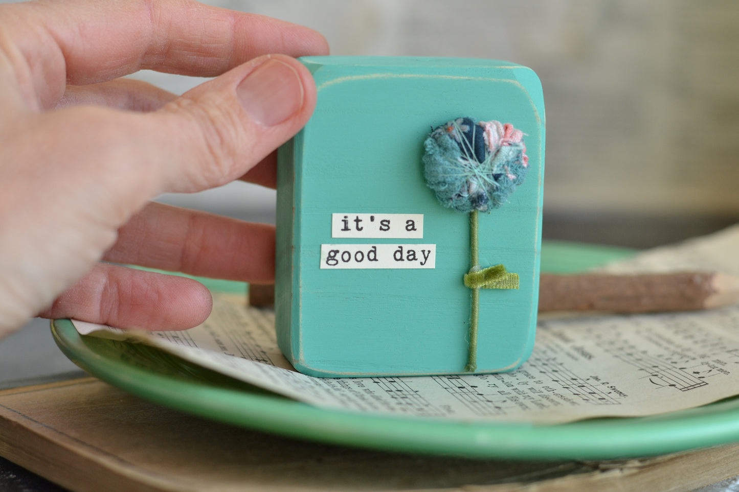 Aqua Blue Small Sign -P16