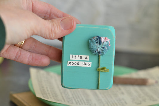 Aqua Blue Small Sign -P16