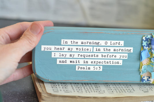 Slate Blue Psalms Sign P23