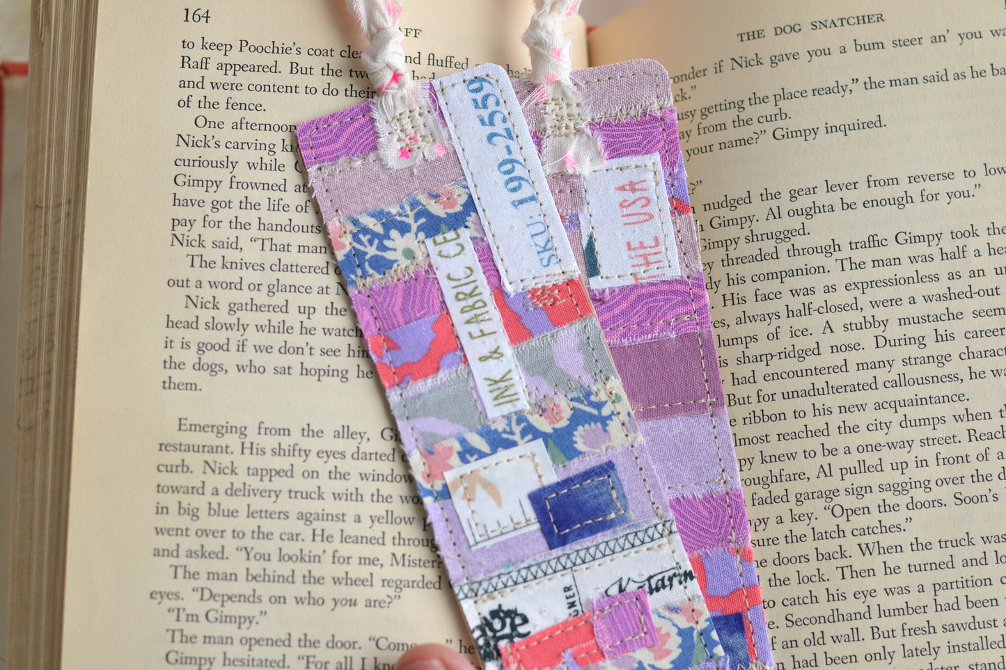 LAVENDER Scrappy Bookmark