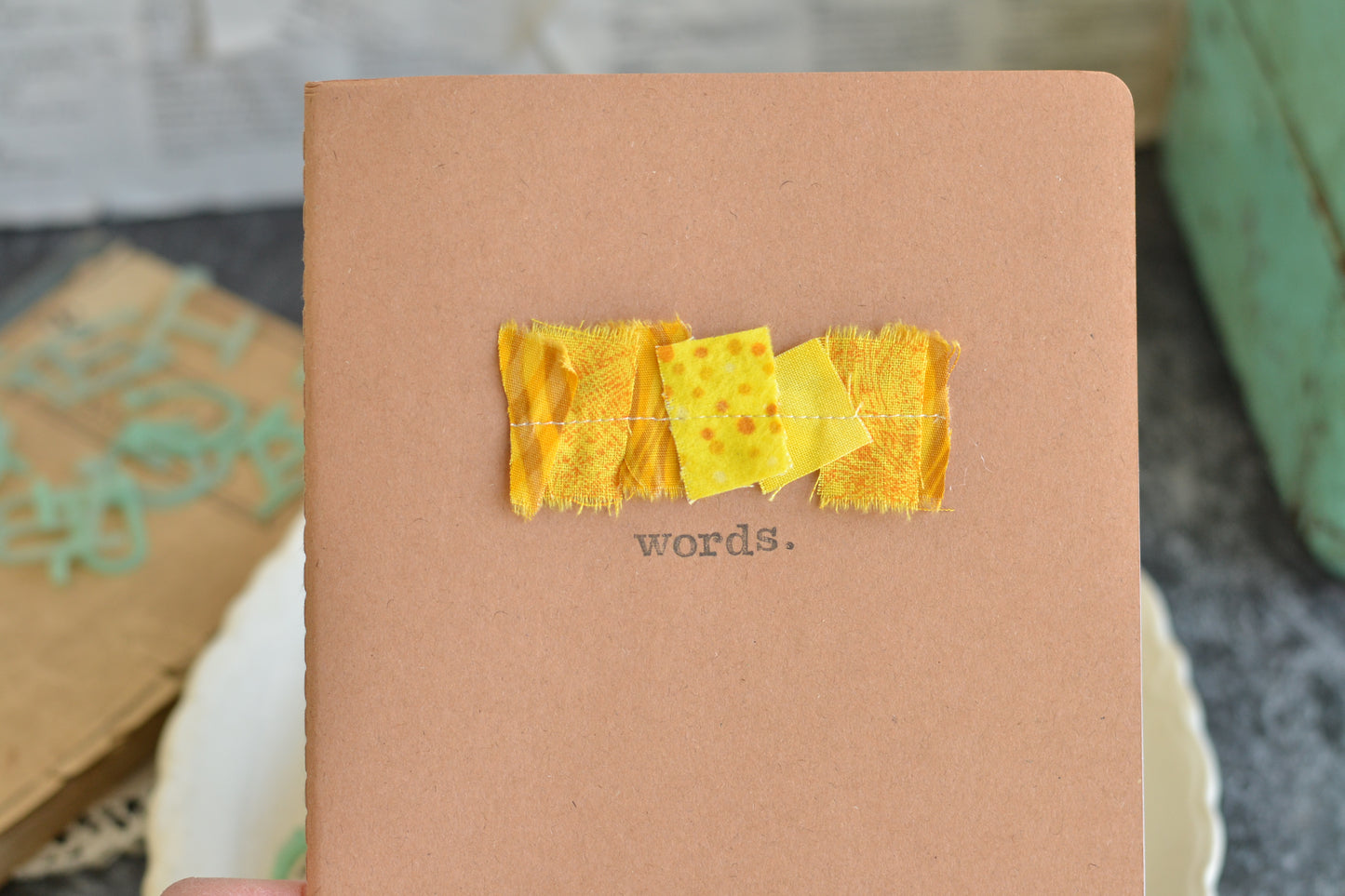 Yellow 'Words' Notebook