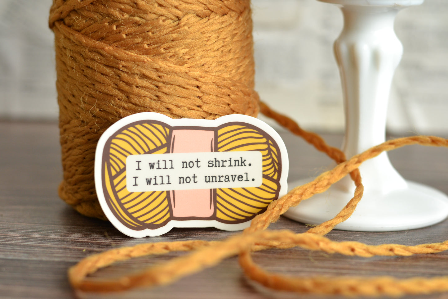 I will not shrink Yellow Sticker.