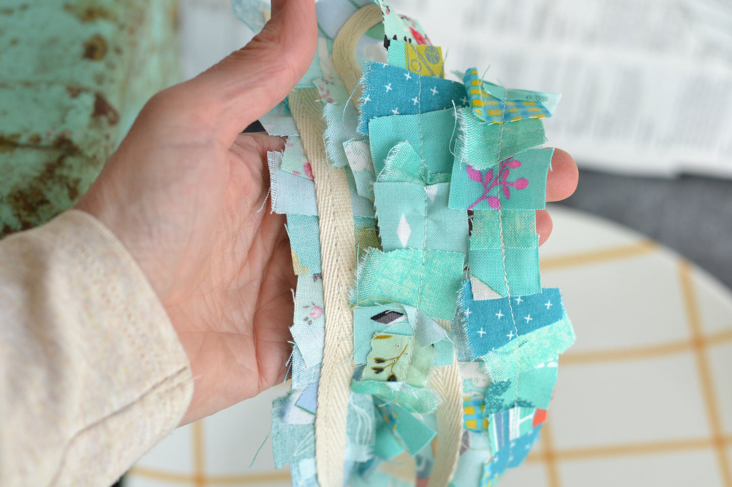 AQUA Fabric Scrap Yarn - 1 Yard