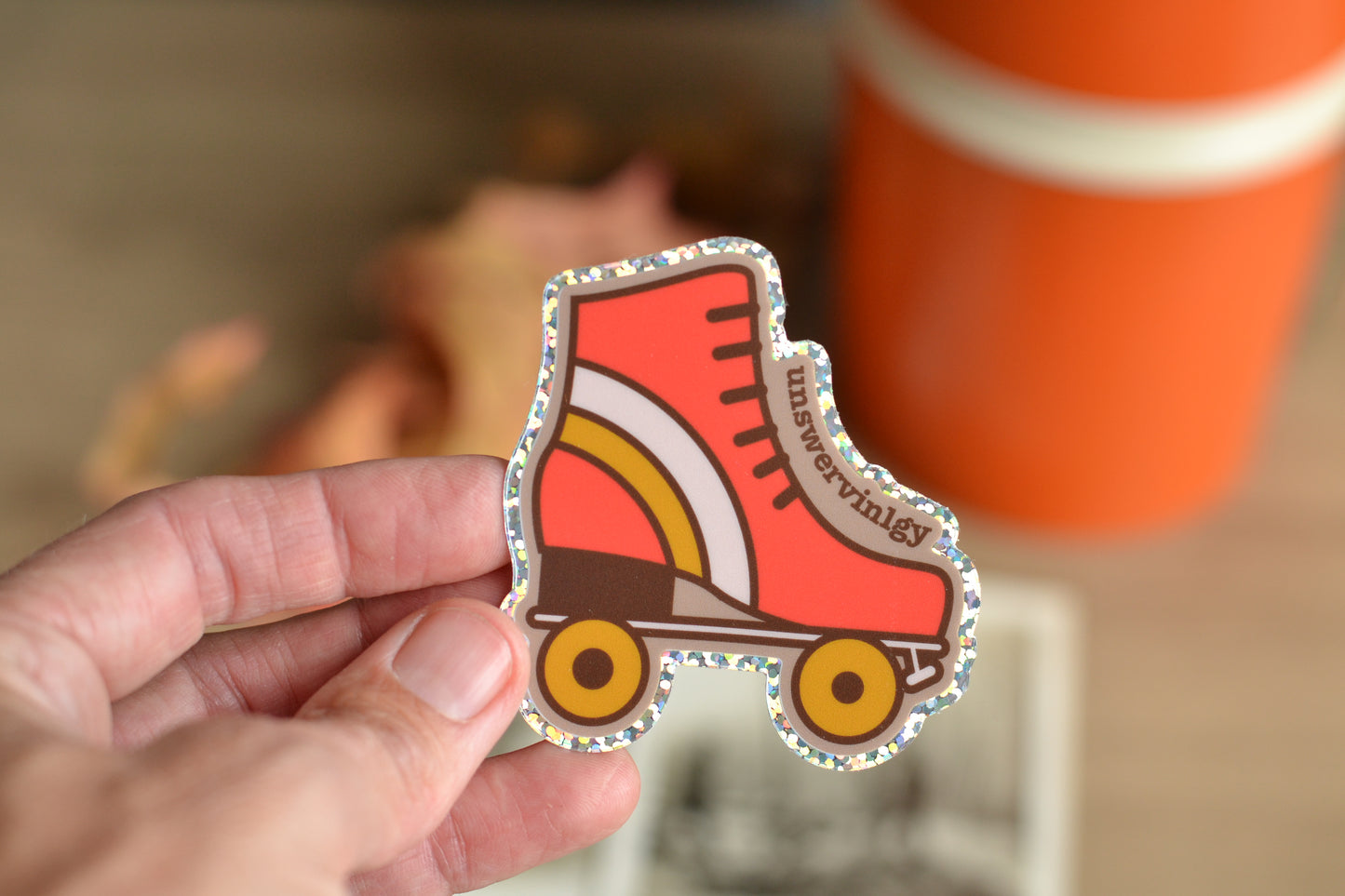 Roller Skate Unswervingly Sticker
