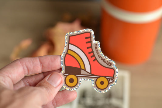 Roller Skate Unswervingly Sticker