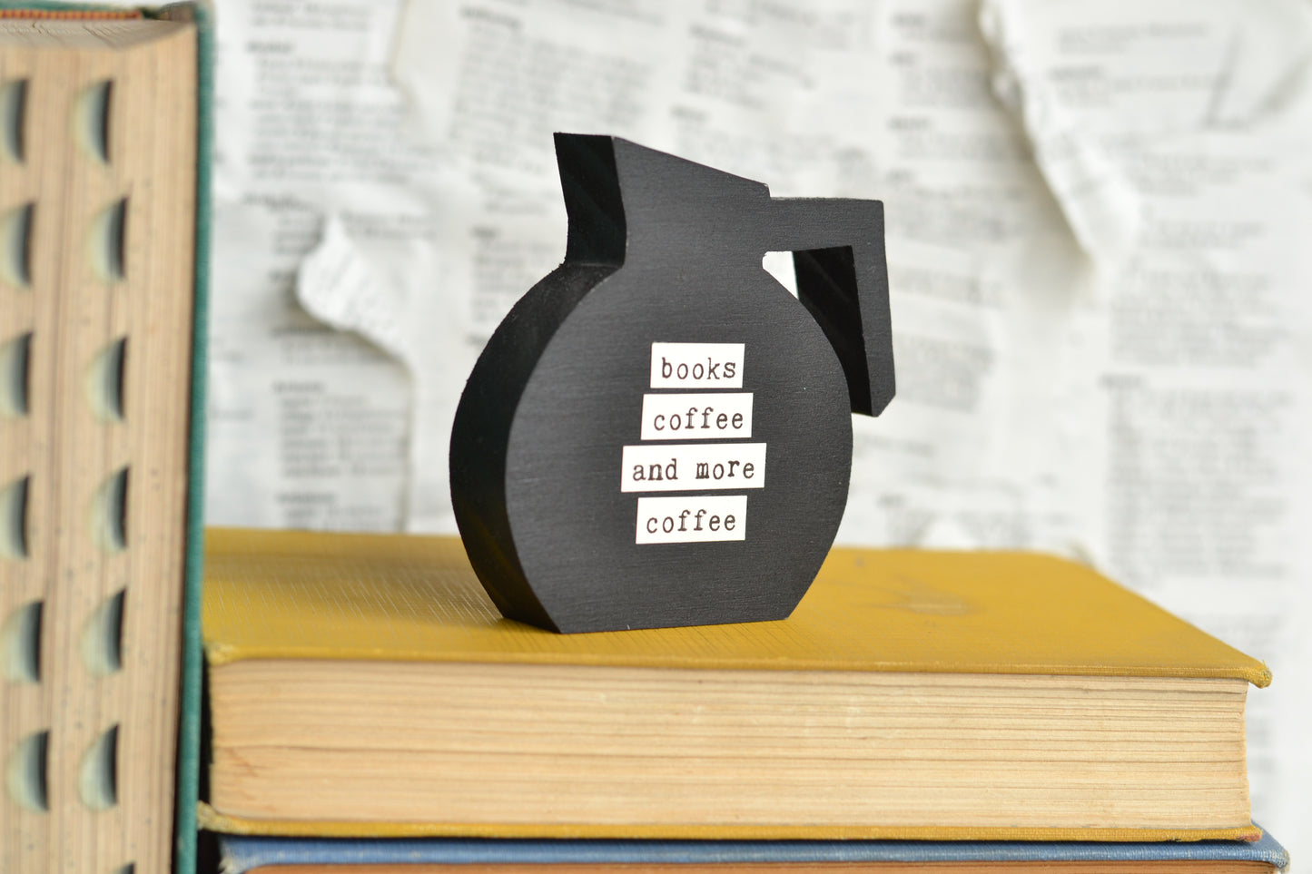 Black Coffee Pot Sign