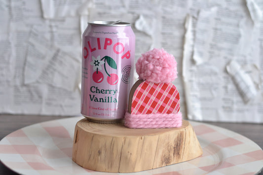 Mini Red and Pink PLAID Hat - V11