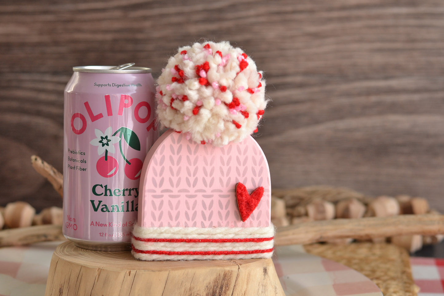 Valentine's Wood Winter Beanie