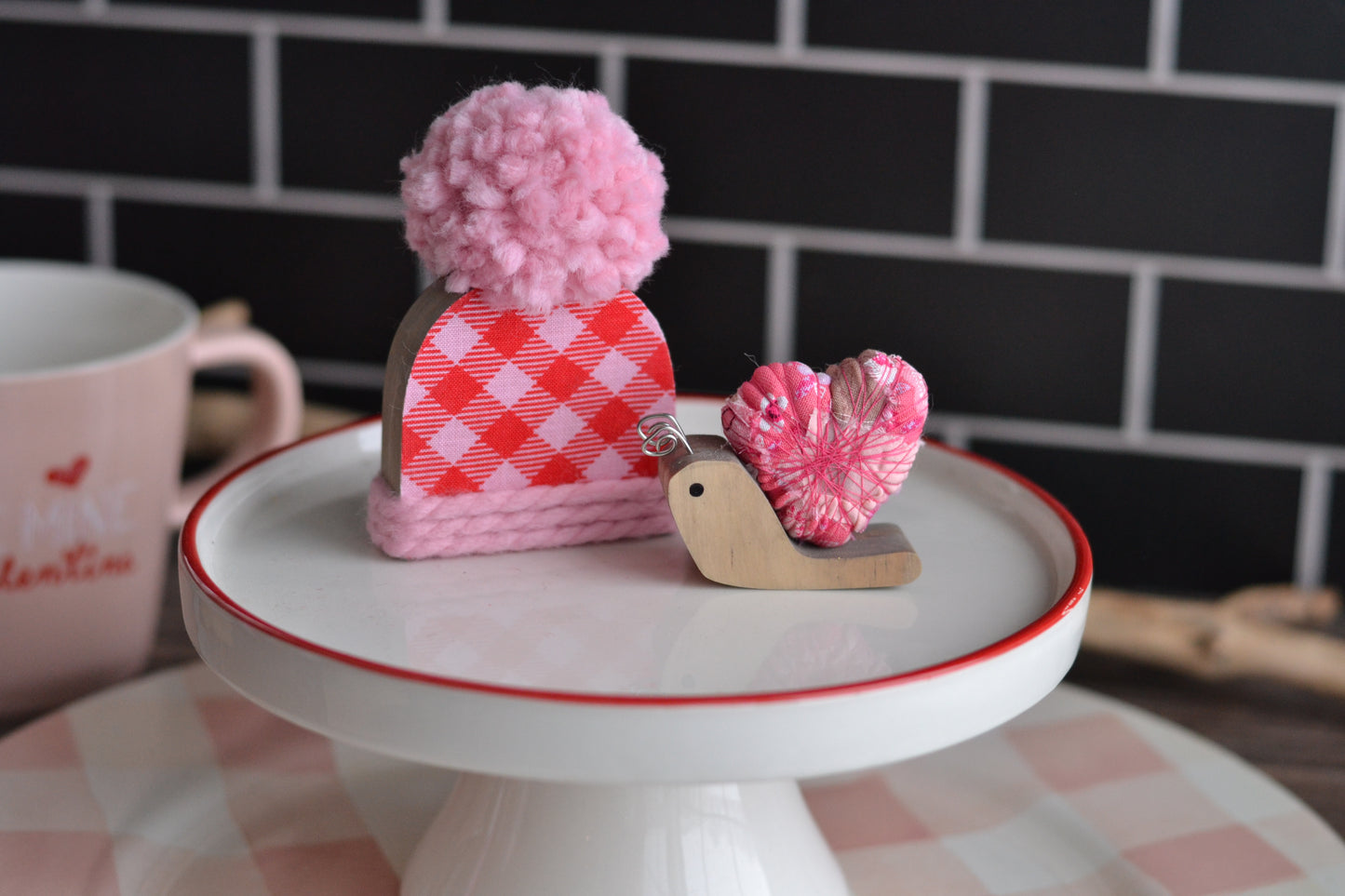 WRAPPED heart Valentine's Snail