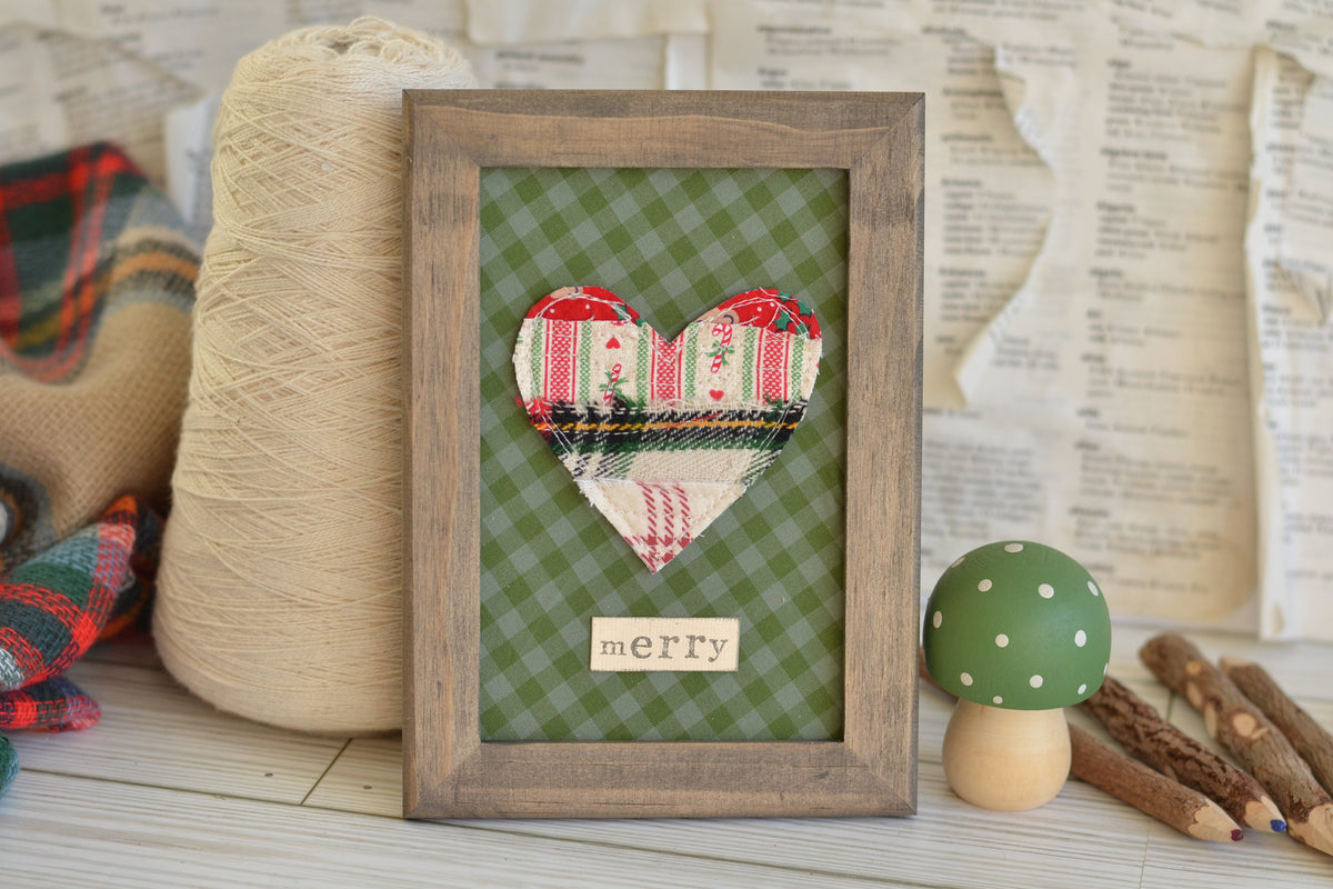 FRAMED Merry Heart Sign G35 - frame included