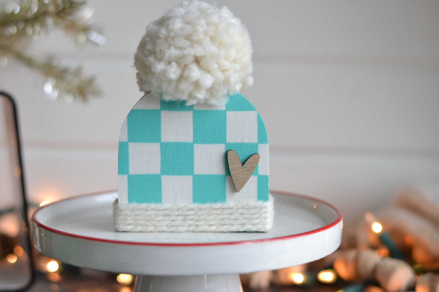 Checkered Winter Beanie