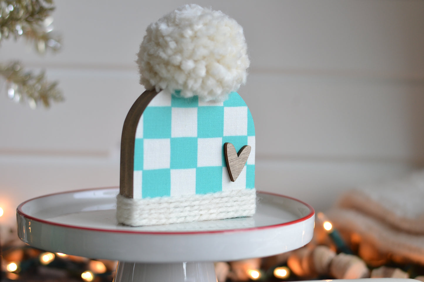 Checkered Winter Beanie