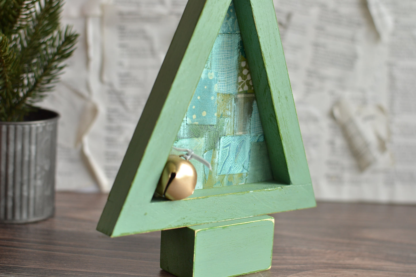 Sage Green Patchwork Tree