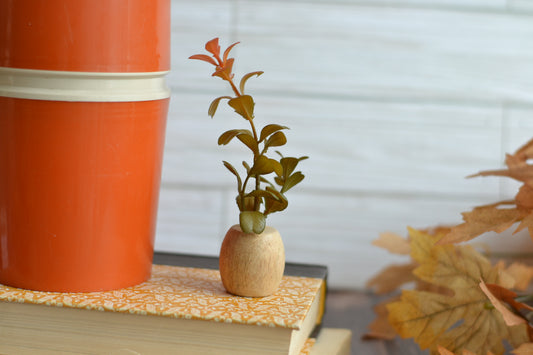 Mini Floral Sign with Wood Base F44