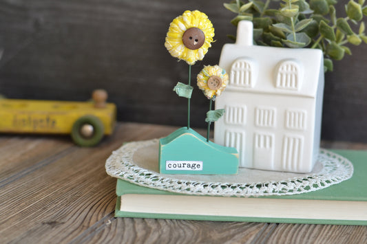 Courage Flower Sign