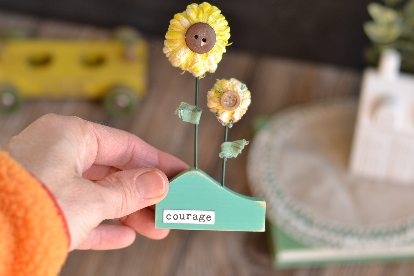 Courage Flower Sign