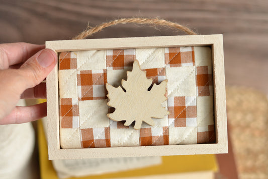 Quilted Shadow Box - B38