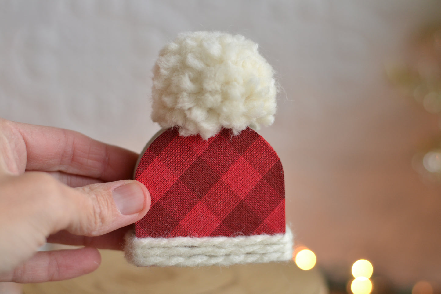 Red Plaid Mini Hat