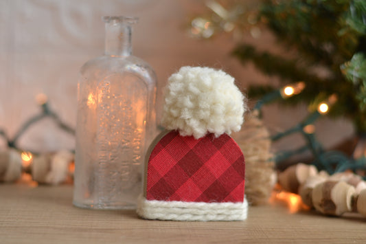 Red Plaid Mini Hat