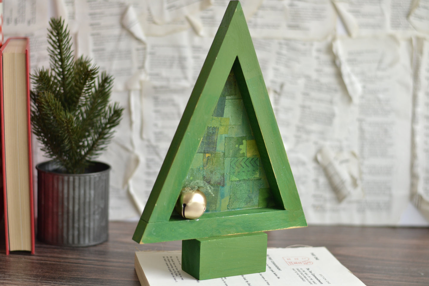 Classic Green Patchwork Tree