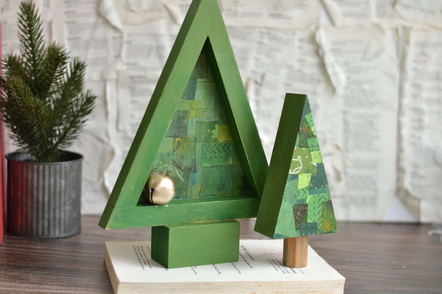 Classic Green Patchwork Tree