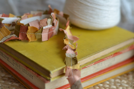 Scrap Fabric Ribbon - Rustic Fall