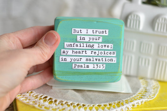 Aqua Blue Psalm 13:5 - C17
