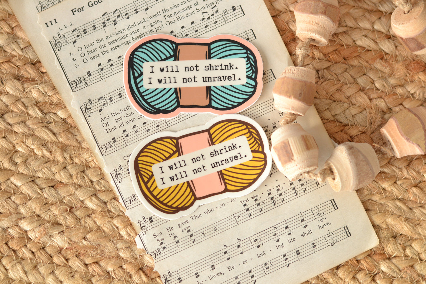 Blue Yarn - I will not shrink