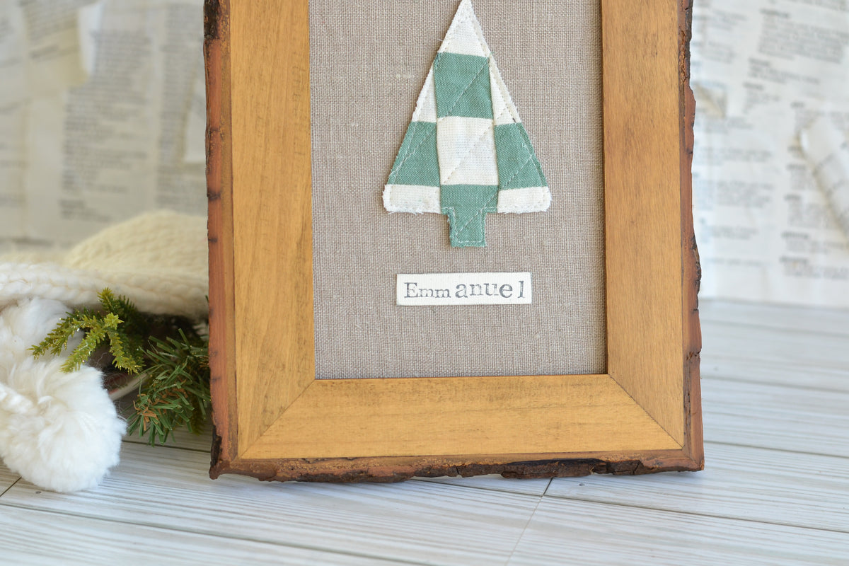 UNFRAMED Quilted Tree - 5"x7" Canvas G49  *frame not included