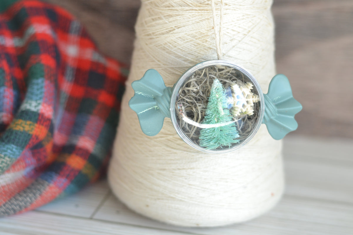 Candy Wrapper Bottle Brush Ornament