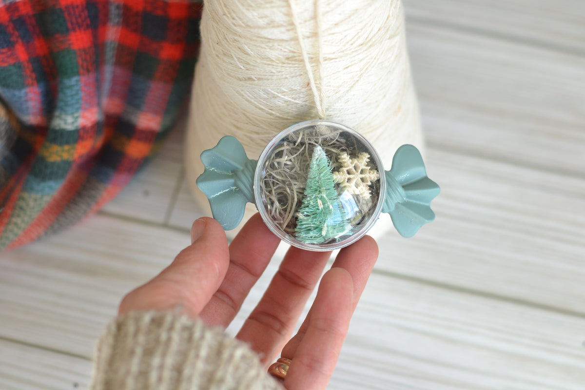 Candy Wrapper Bottle Brush Ornament