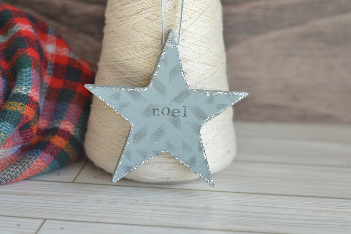 Wood Quilted Star Ornament