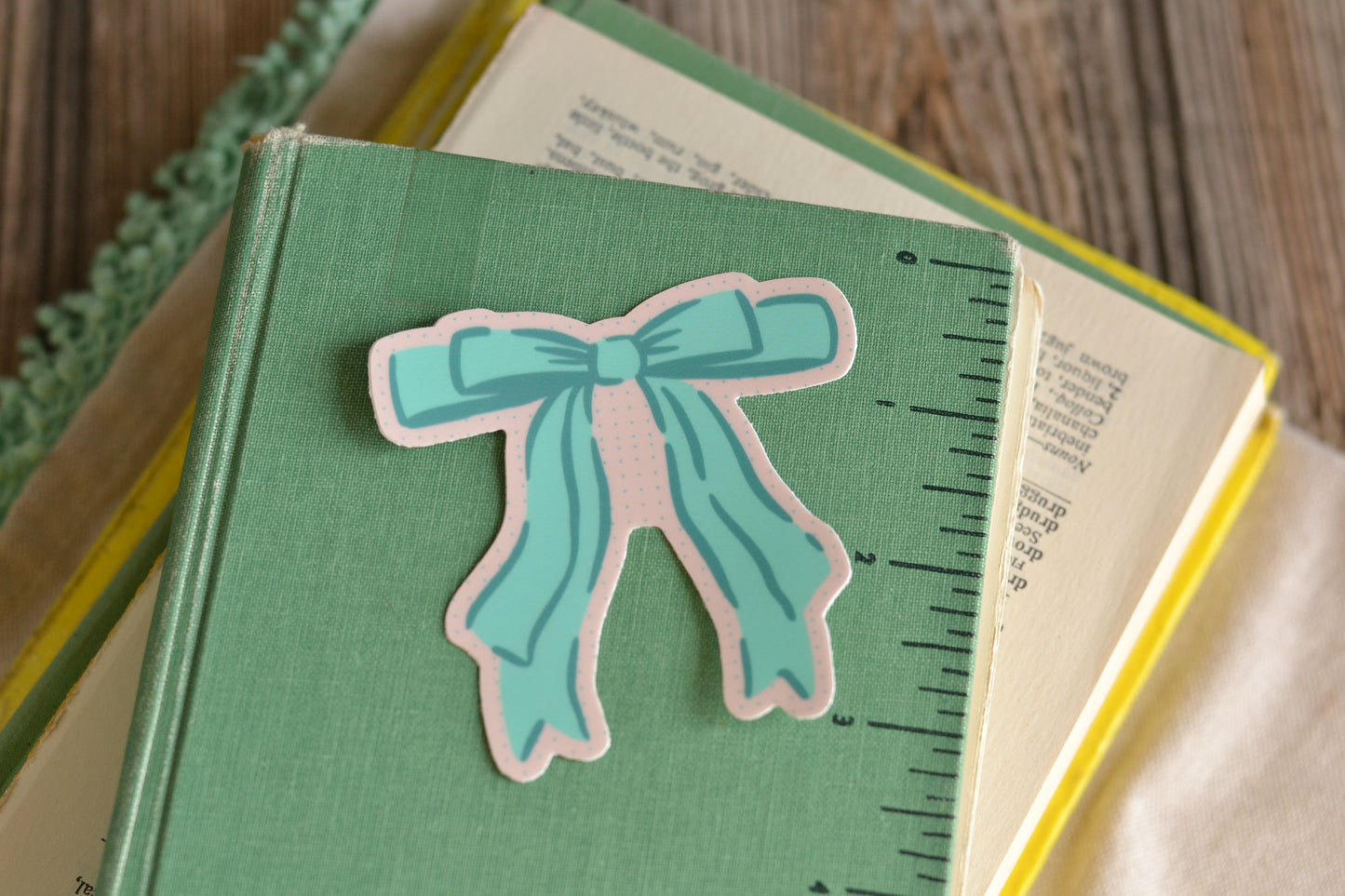 Aqua Bow Sticker