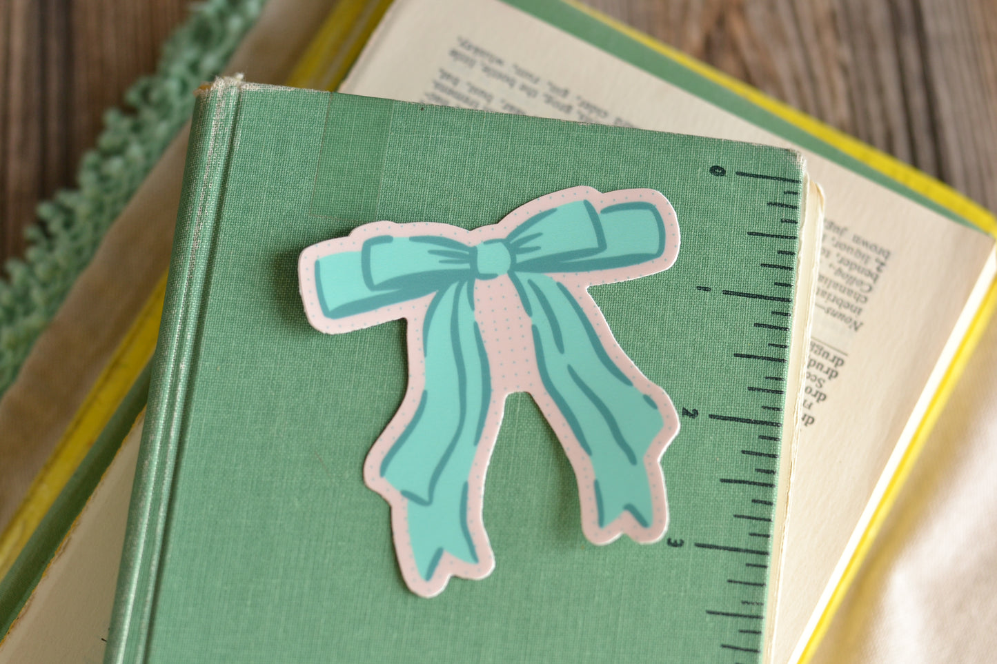 Aqua Bow Sticker