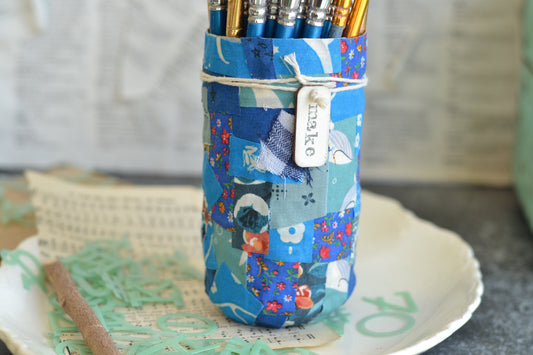 Blue Fabric Container