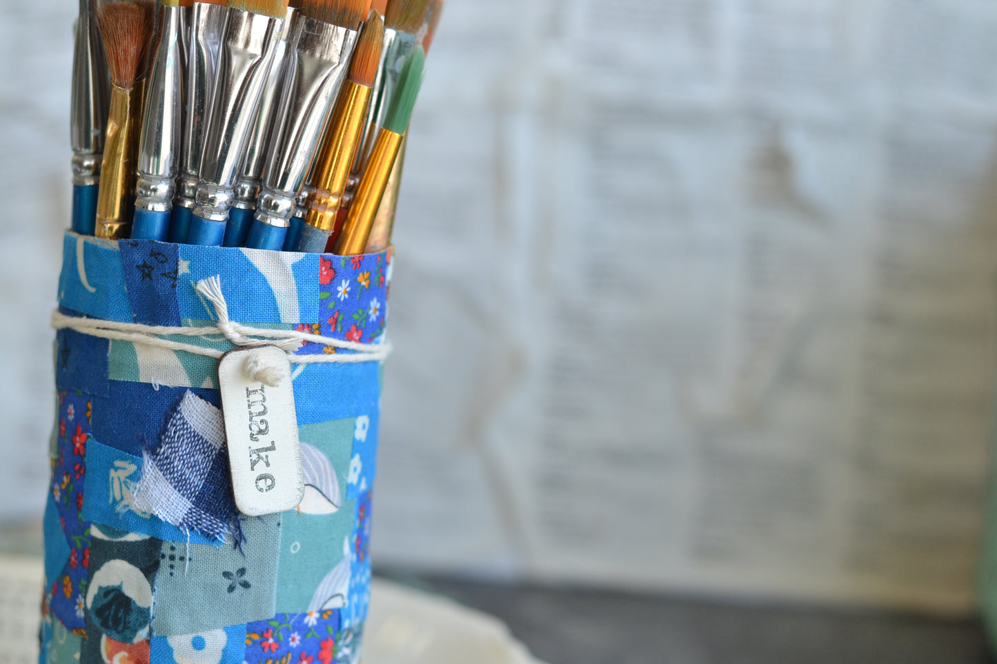 Blue Fabric Container