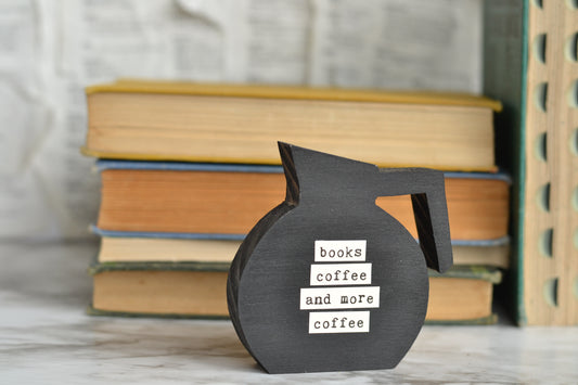 Black Coffee Pot Sign