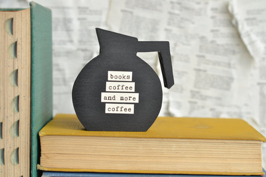 Black Coffee Pot Sign