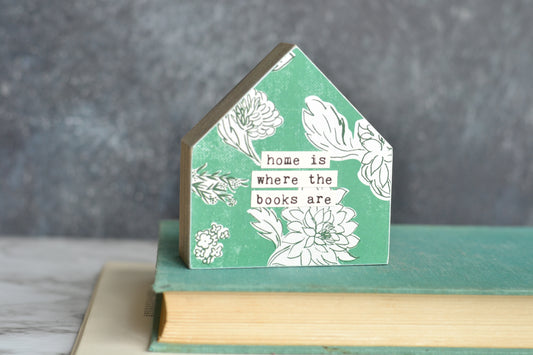 Green Floral House Sign - Y15