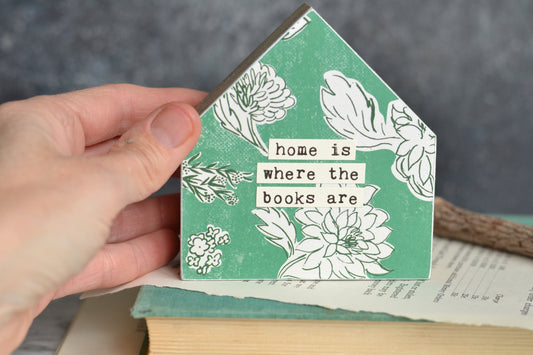 Green Floral House Sign - Y15