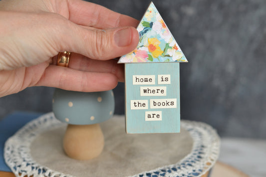 Extra Mini House + Blue Mushroom - Y22